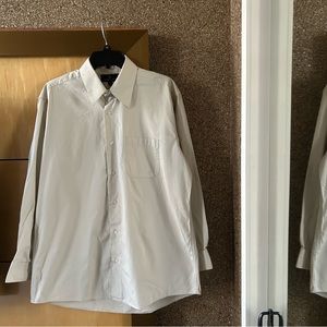 Valerio Garati Men’s Long Sleeve Button-Down Dress Shirt, Large 16, New